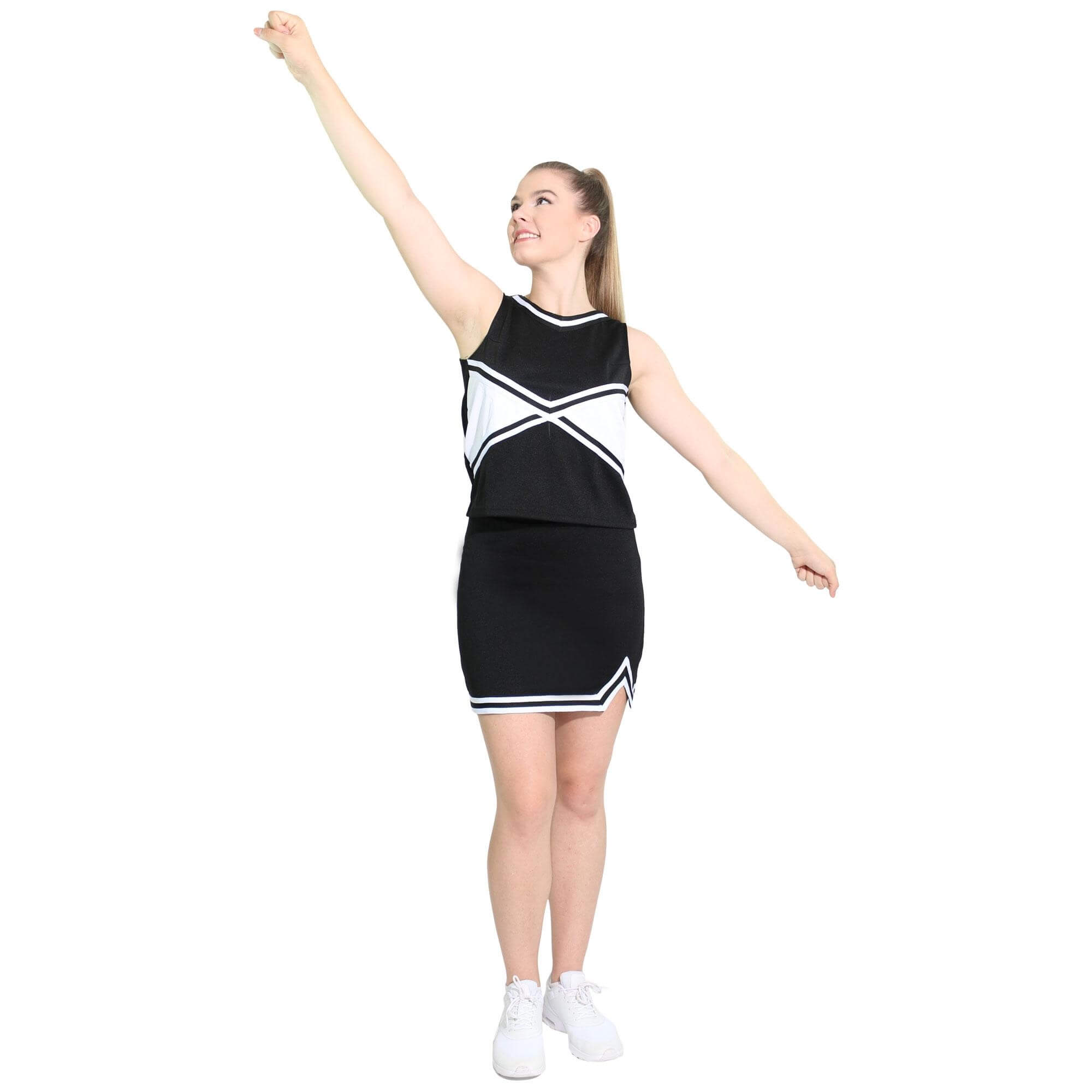 Danzcue Adult 2-Color Kick Sweetheart Cheerleaders Uniform Shell Top - Click Image to Close