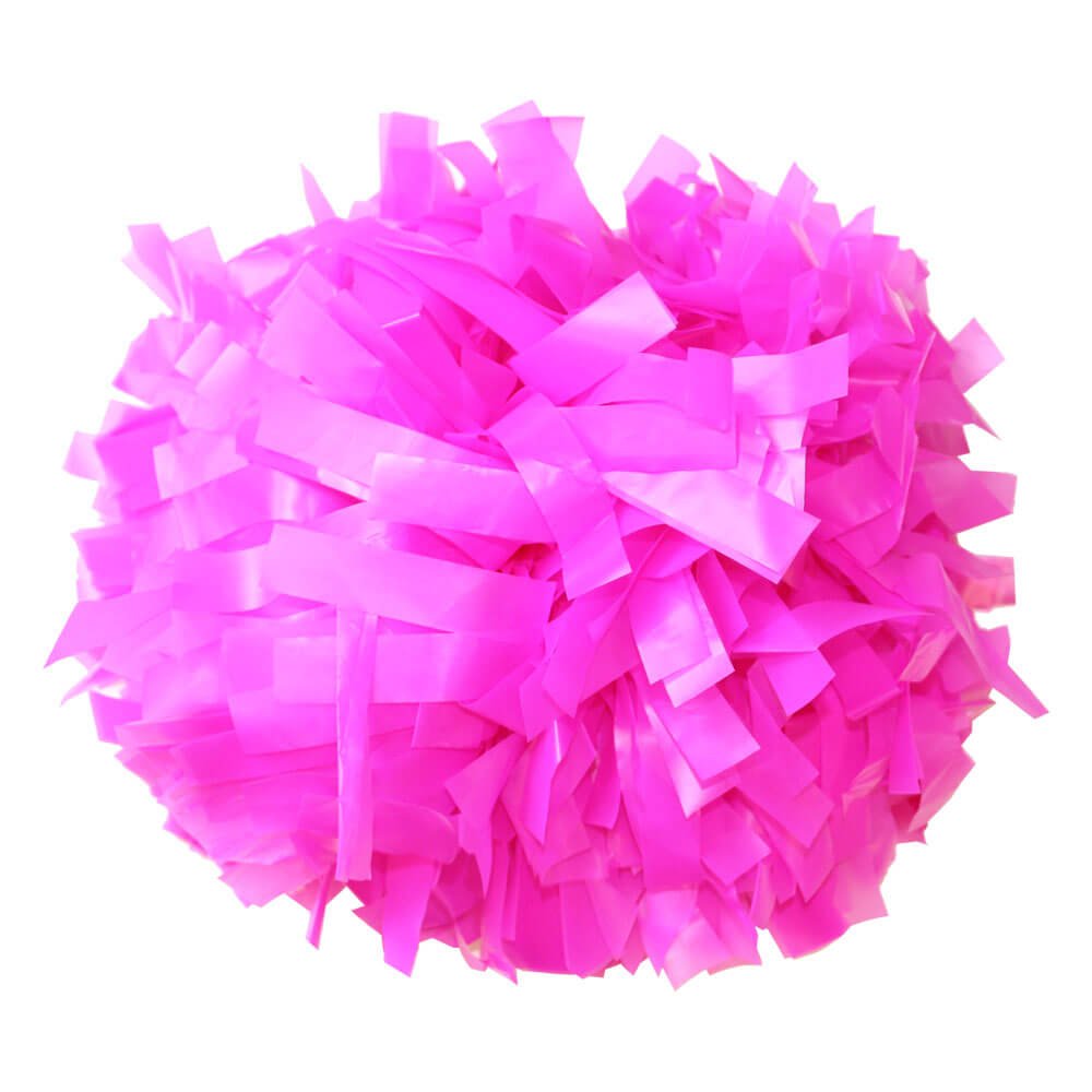 Danzcue Shocking Hot Pink Plastic Poms - One Pair - Click Image to Close