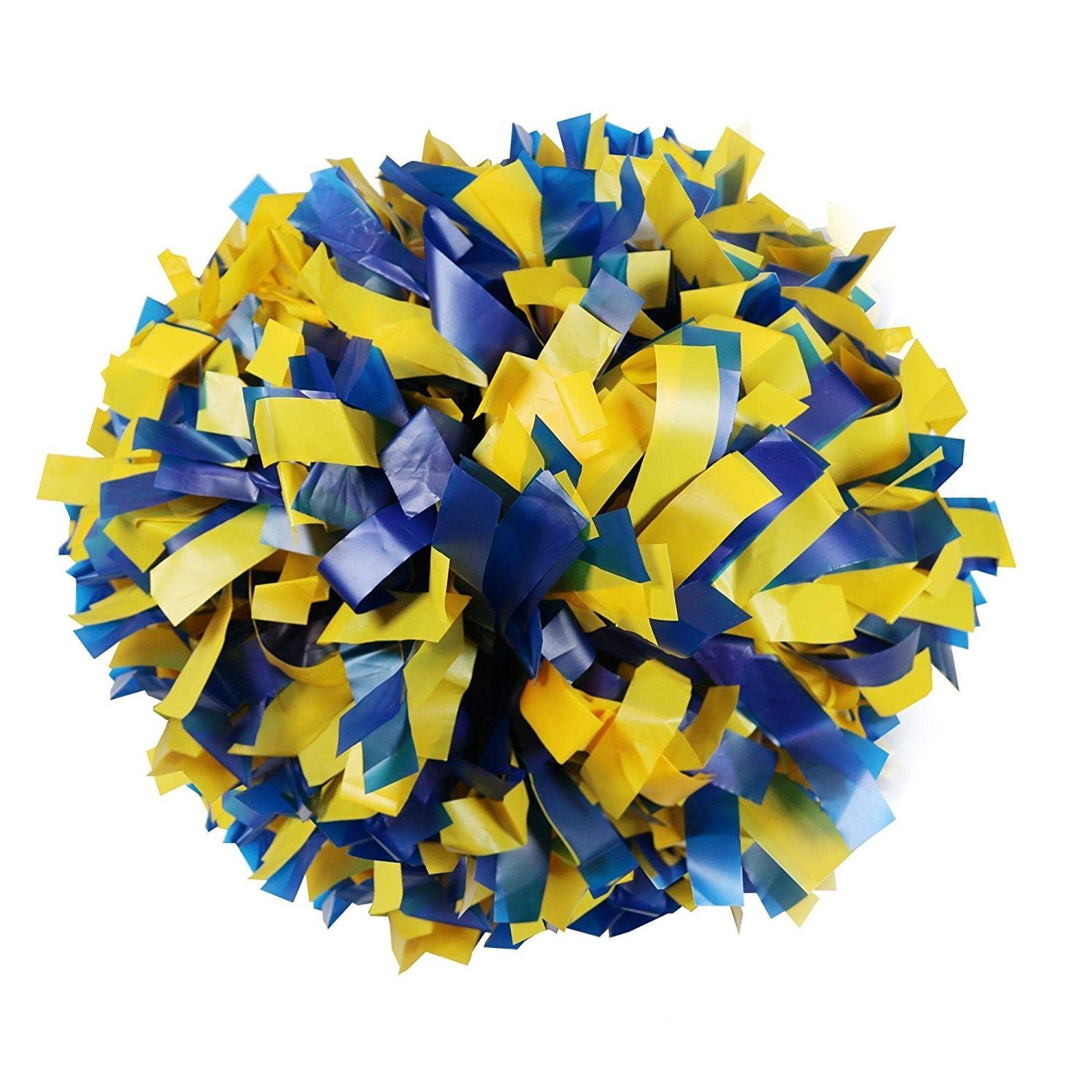 Danzcue 2 of Royal/Gold Plastic Mix Cheerleading Pom