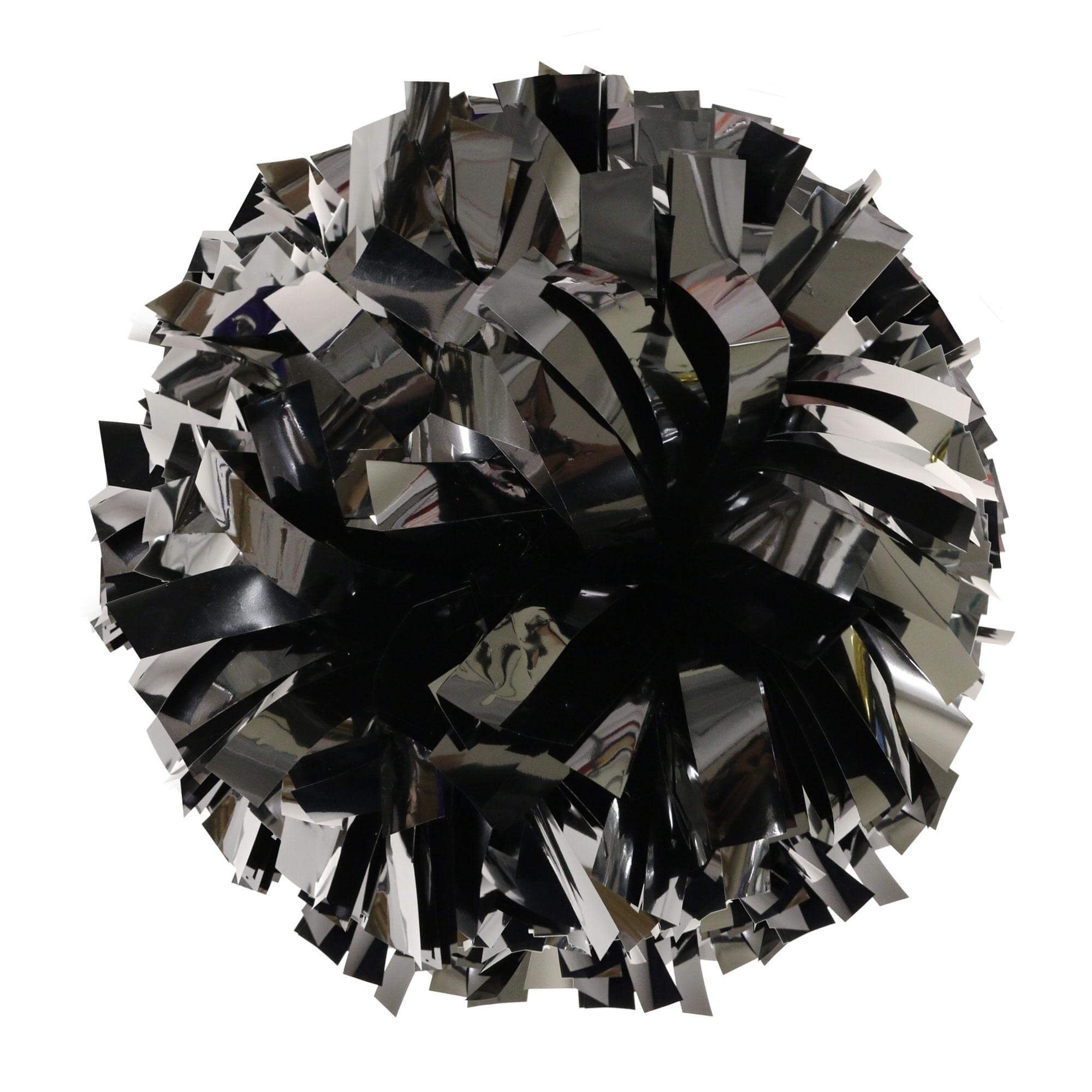 Danzcue Black Metallic Poms - One Pair