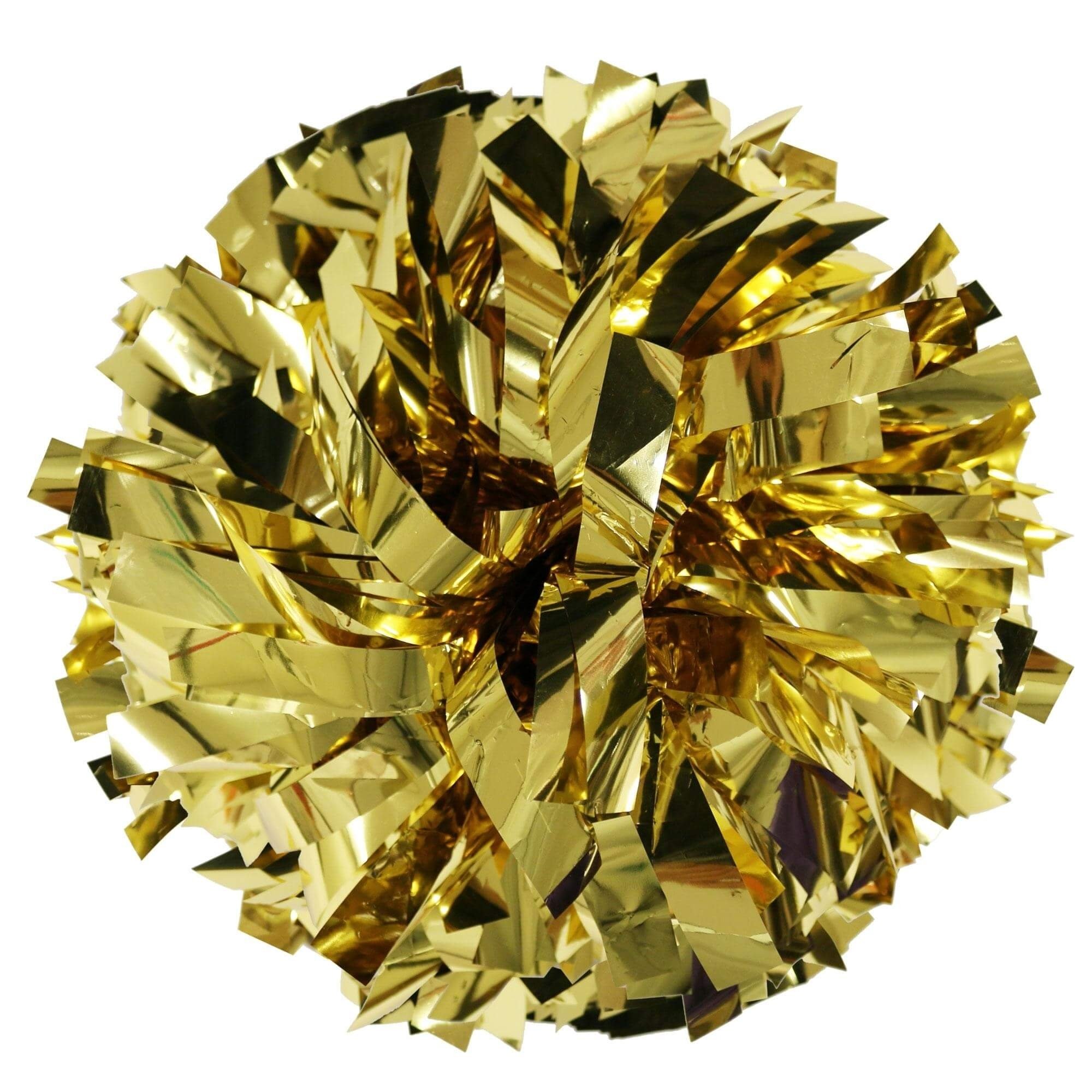 Danzcue Gold Metallic Poms - One Pair - Click Image to Close