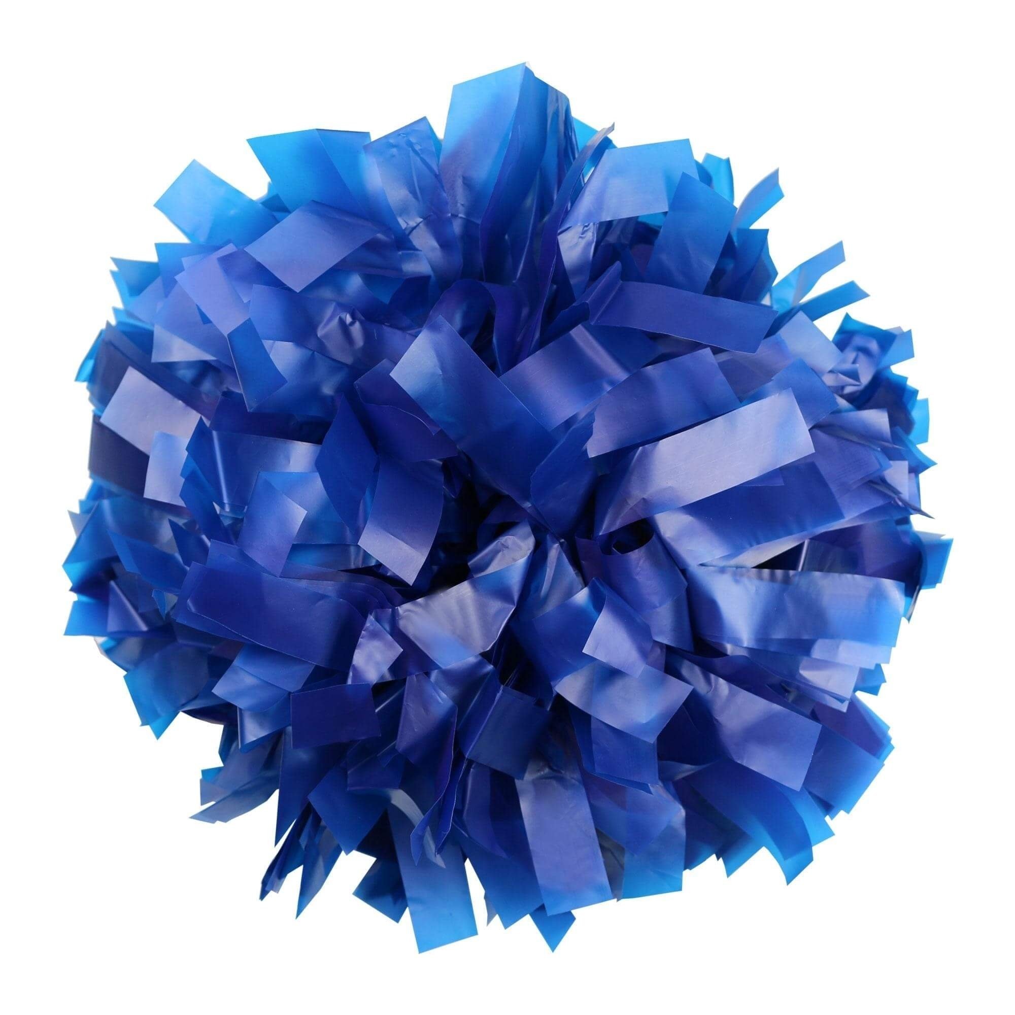 Danzcue 1 Pair 6" Dowel Handle Solid One Color Plastic Cheerleading Pom Poms - Click Image to Close