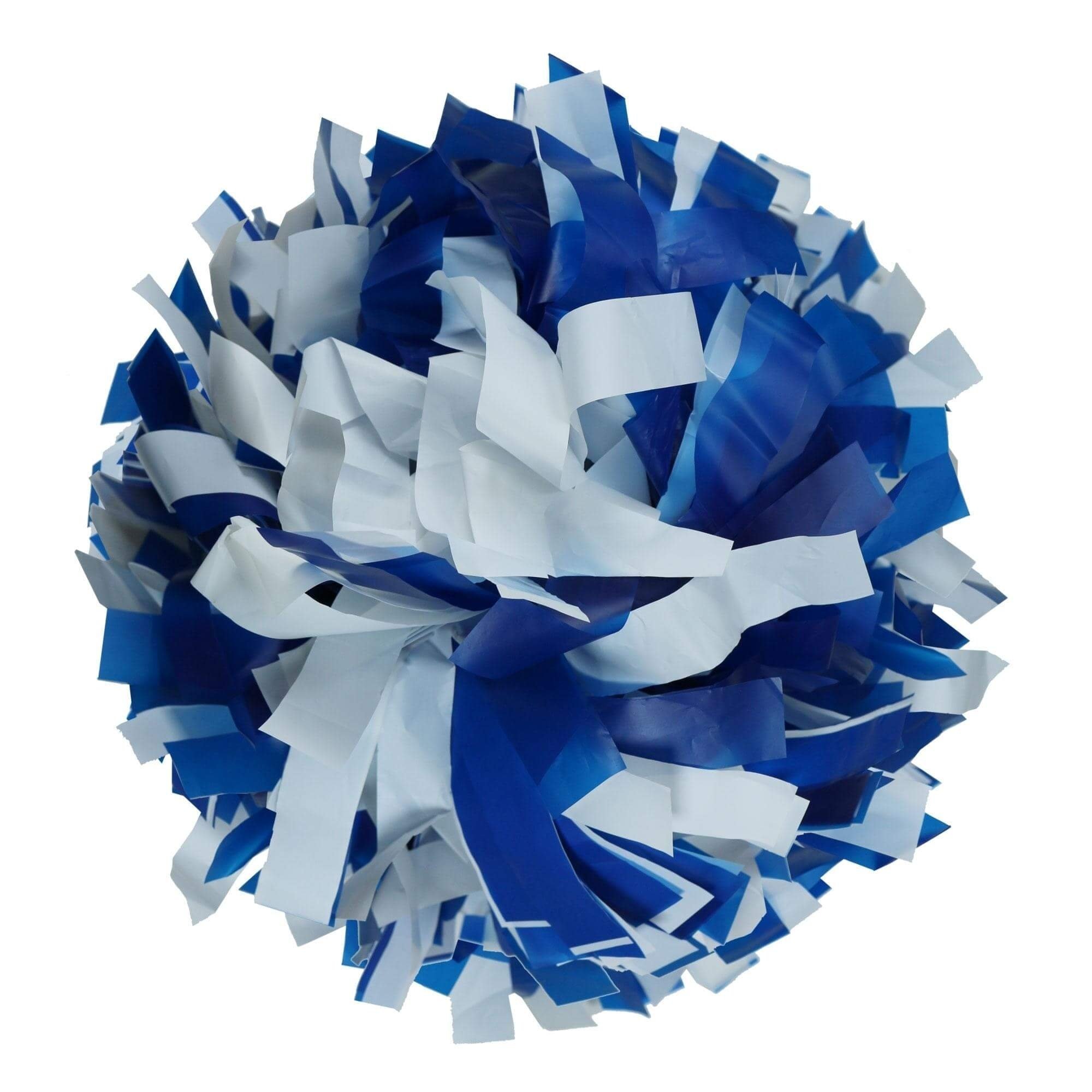 Danzcue 1 Pair 6" Dowel Handle Two Colors Plastic Cheerleading Pom Poms - Click Image to Close