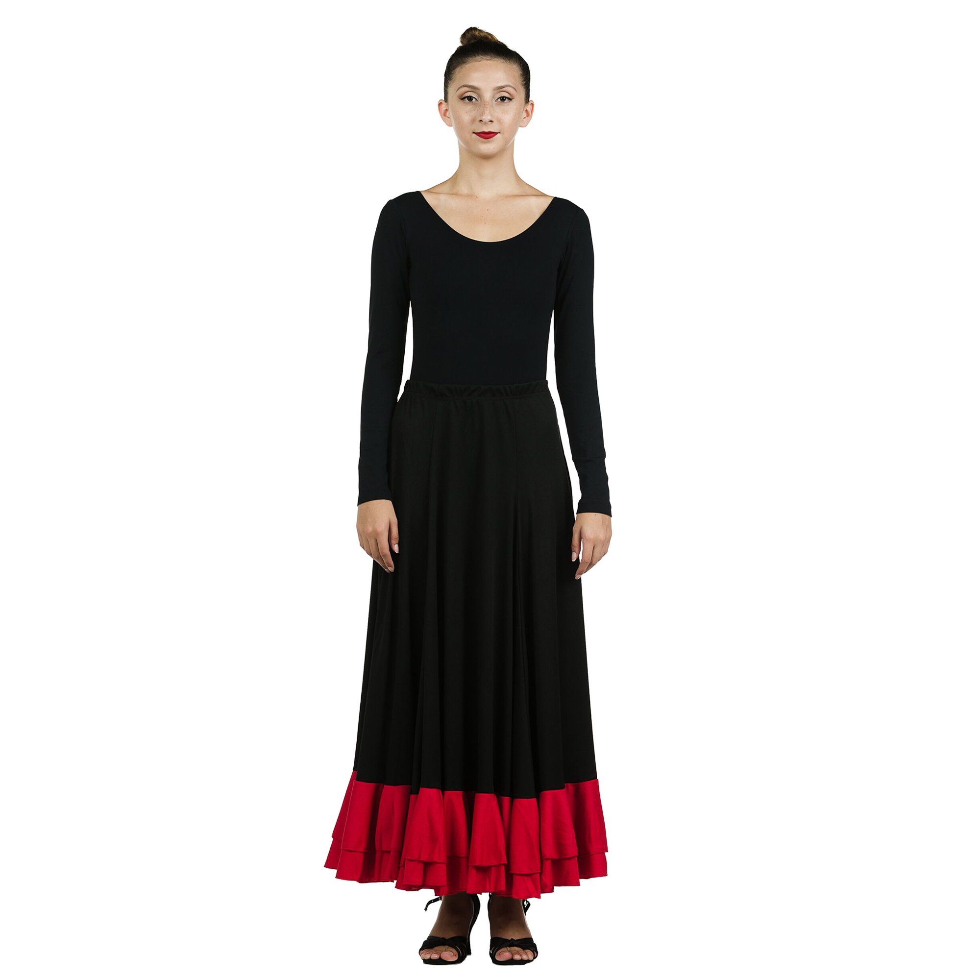Danzcue Flamenco Full Circle Ruffles Skirt - Click Image to Close