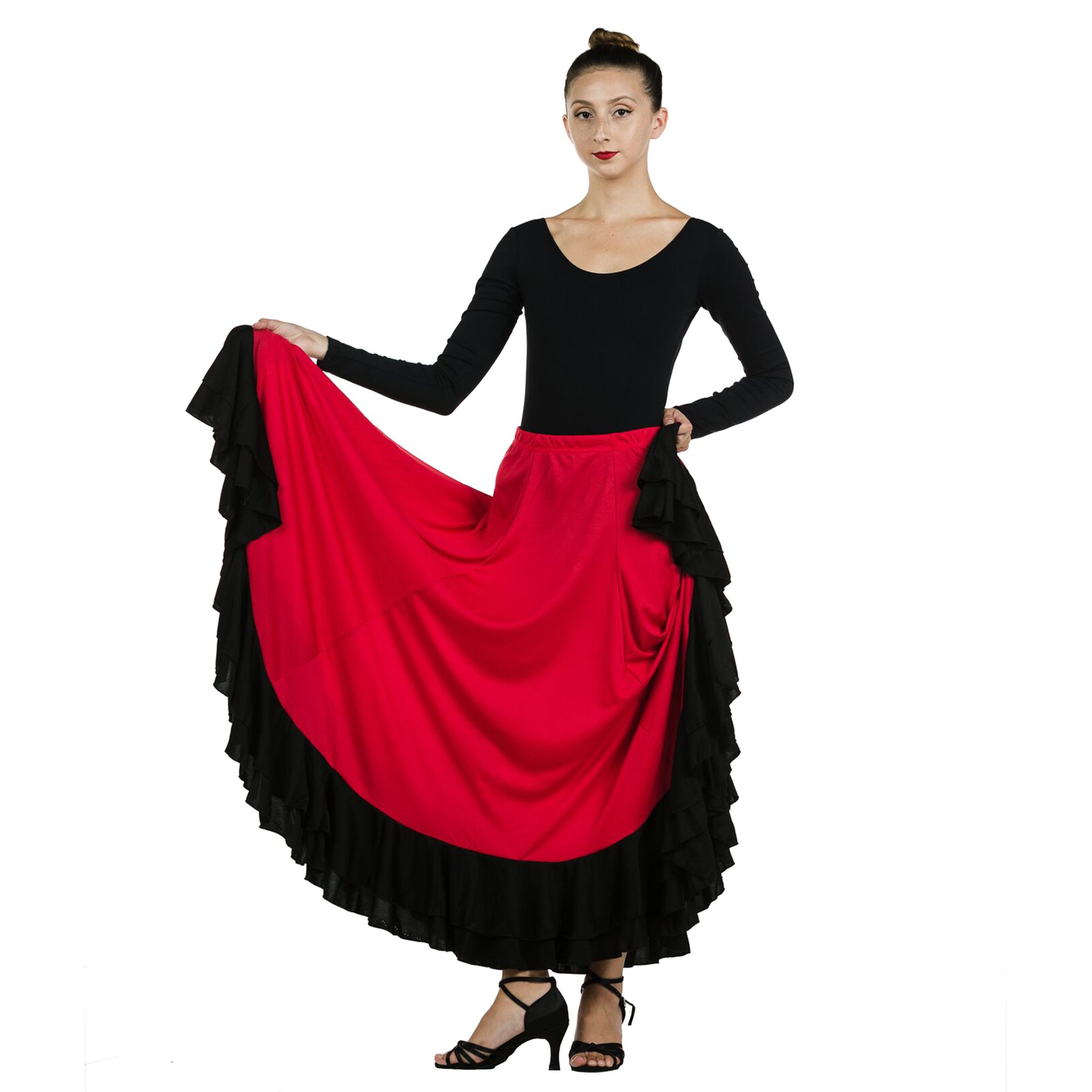 Danzcue Flamenco Full Circle Ruffles Skirt - Click Image to Close