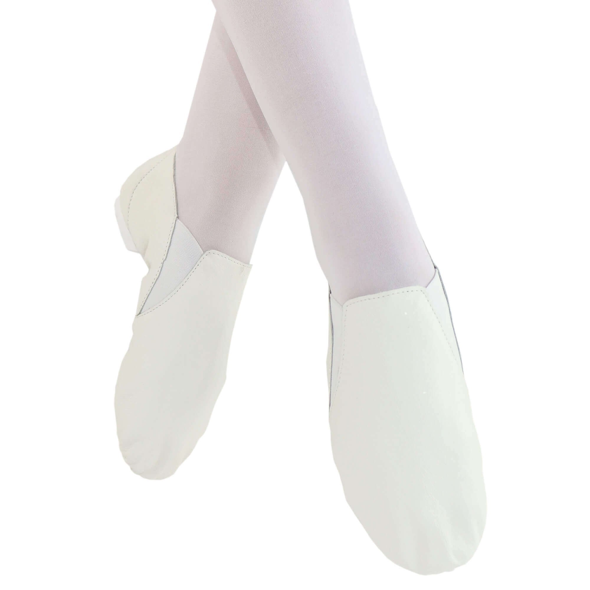 white jazz dance shoes