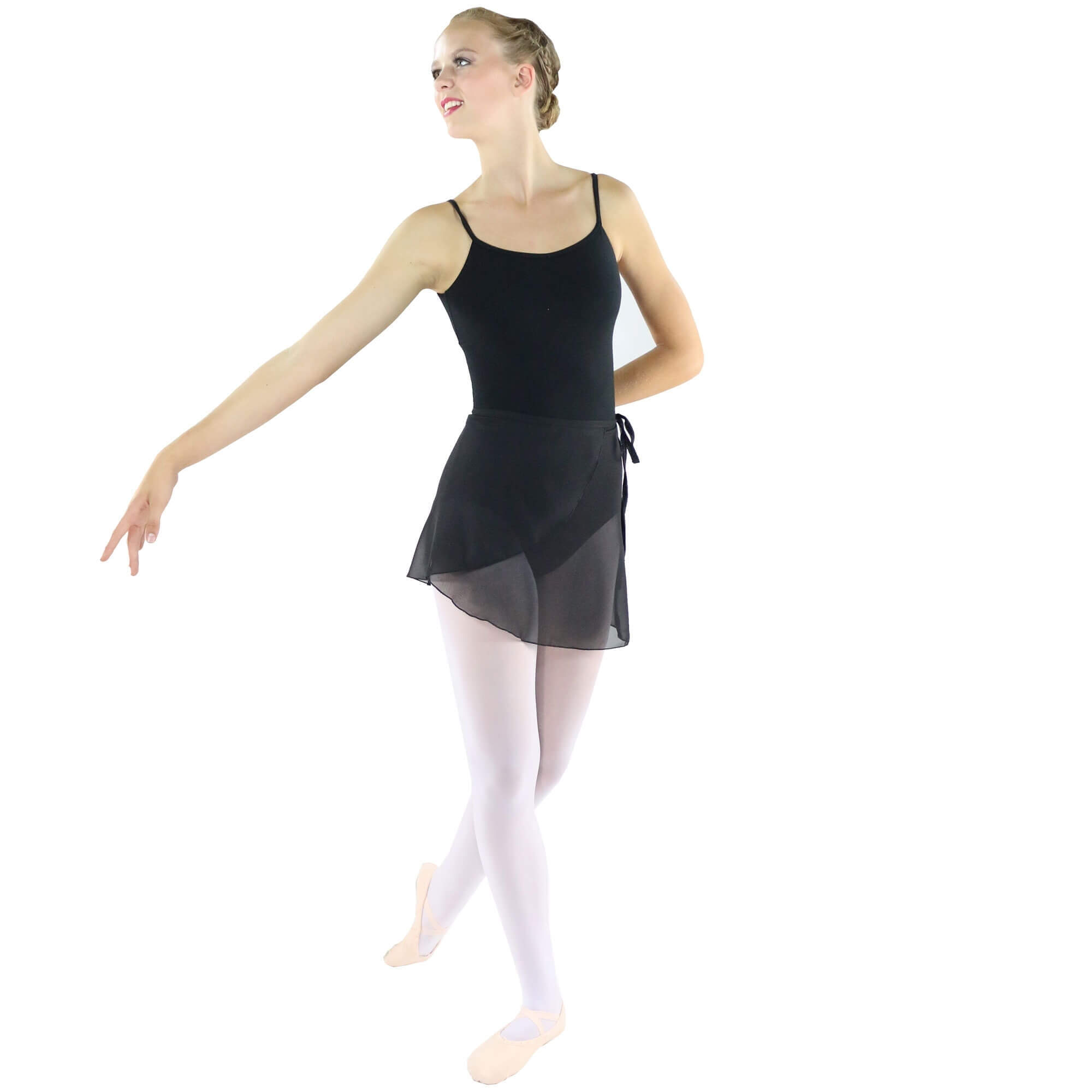 danzcue adult ballet dance wrap skirt