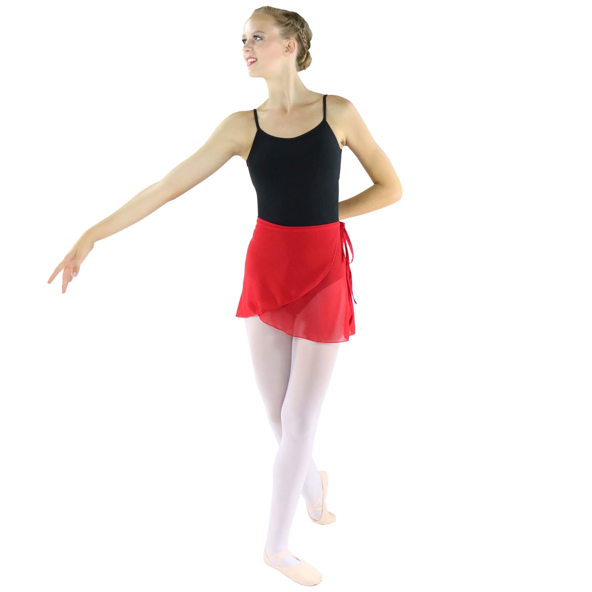 danzcue adult ballet dance wrap skirt