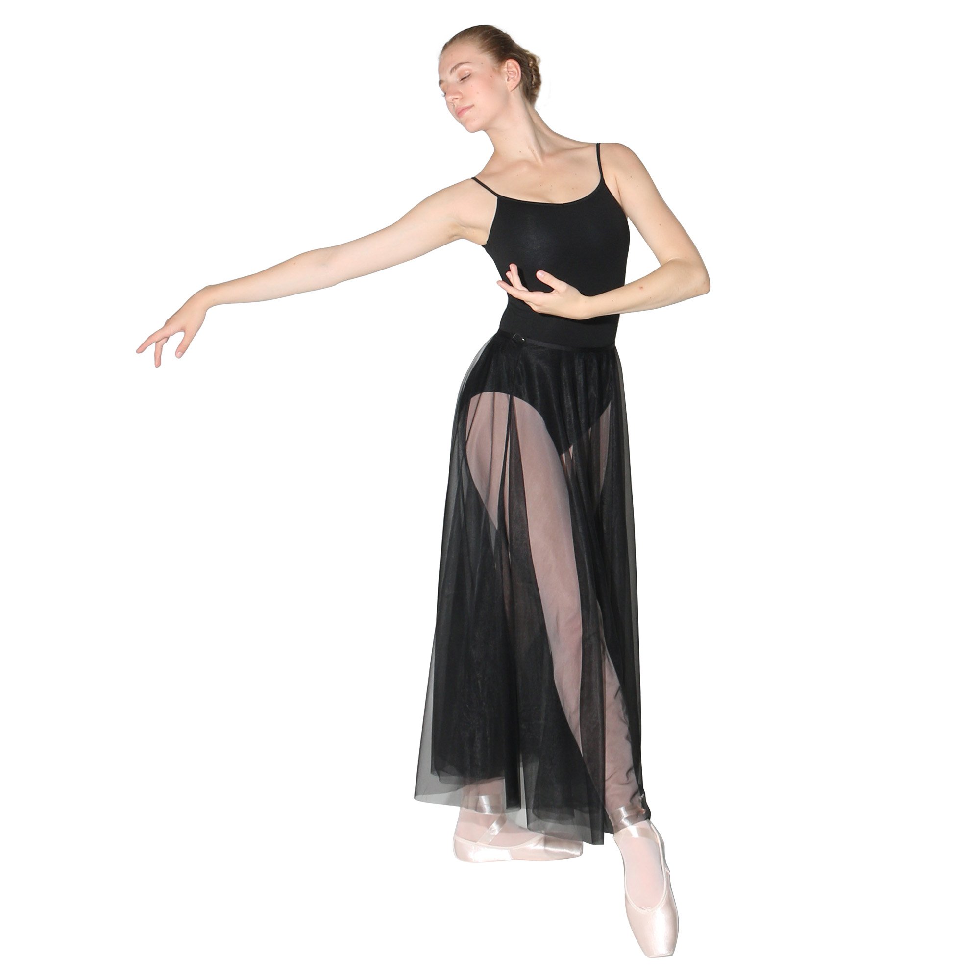 Danzcue Long Full Chiffon Skirt - Click Image to Close