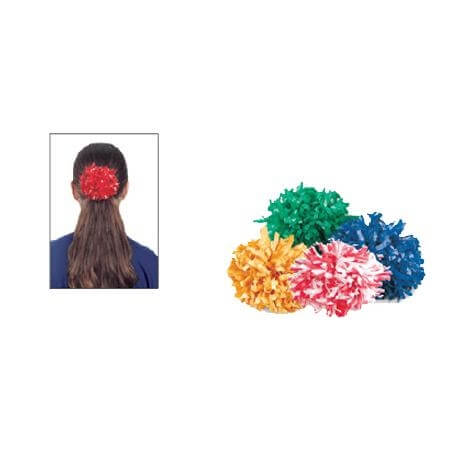 Getz Plastic 2 Color Mix Ponytail Poms - Click Image to Close