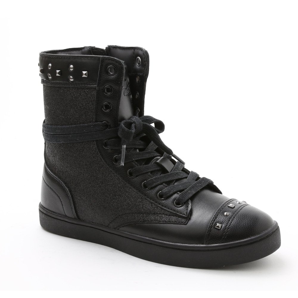 Pastry Dance Adult "Military Glitz" Black Sneaker Boot - Click Image to Close