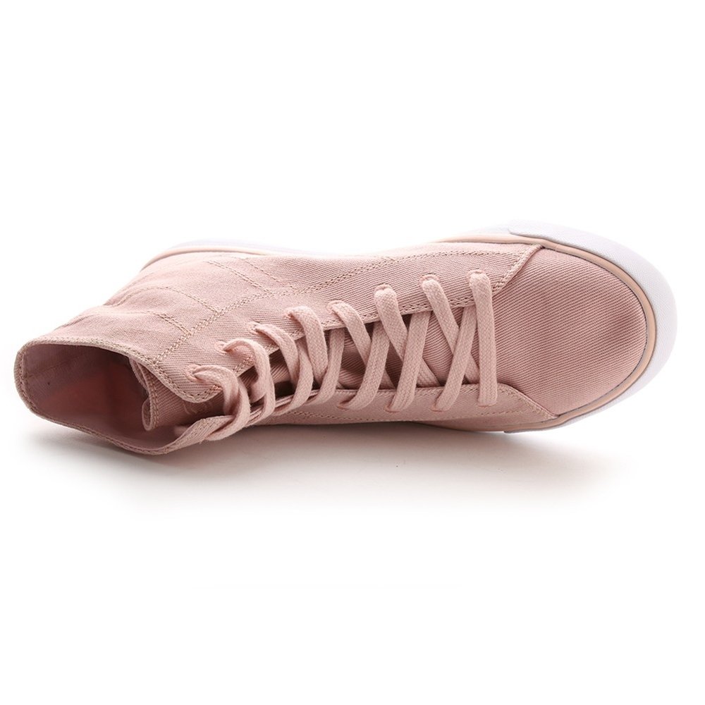Pastry Cassatta Adult Ballet Pink Stretch Canvas High Tops - Click Image to Close