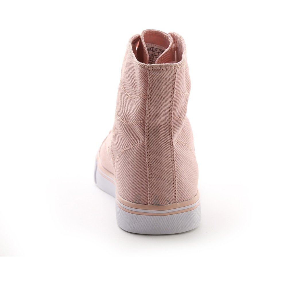 Pastry Cassatta Adult Ballet Pink Stretch Canvas High Tops - Click Image to Close
