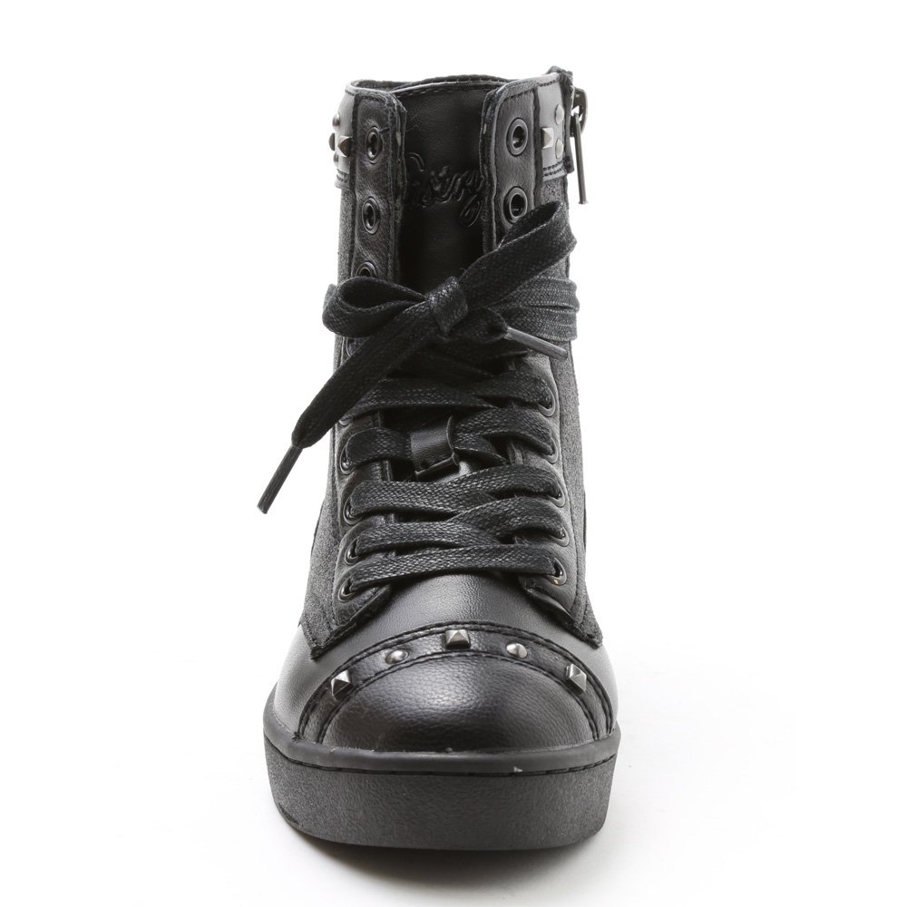 Pastry Dance Child "Military Glitz" Black Sneaker Boot - Click Image to Close