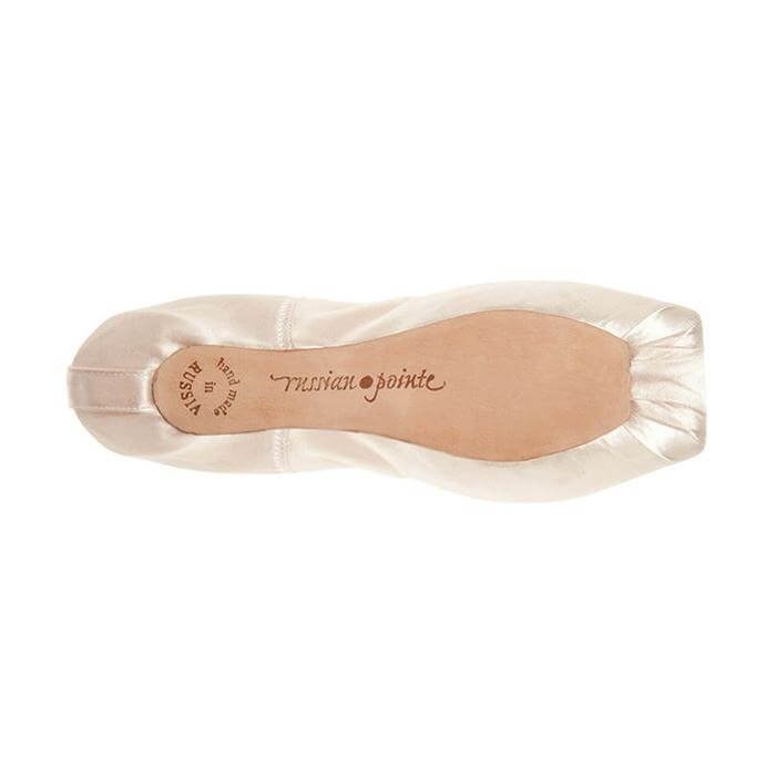 Russian Pointe Brava U-Cut Drawstring Shank Flexible Medium Pointe Shoe - Click Image to Close