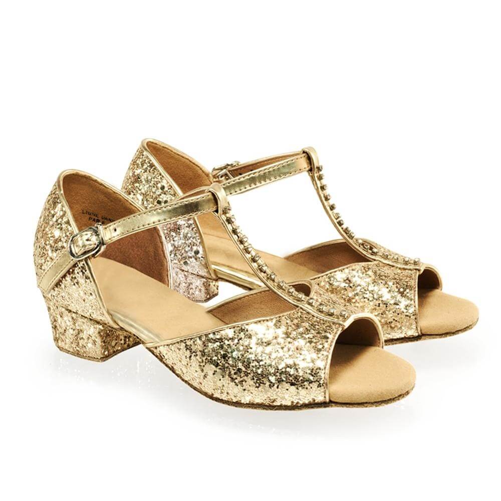 Sansha Child/Youth "Alexa" Glittery Ballroom Shoe