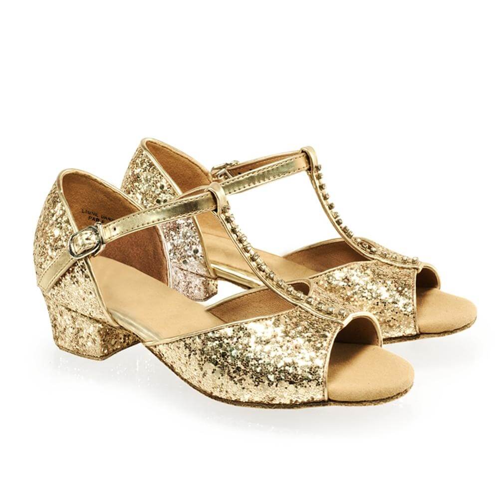 Sansha Child/Youth "Alexa" Glittery Ballroom Shoe