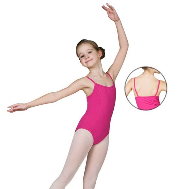 Sansha Child Two Front Princess Seams Cotton Camisole Leotard