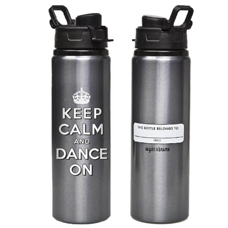 Sugar and Bruno Keltie Keep Calm Water Bottle - Click Image to Close