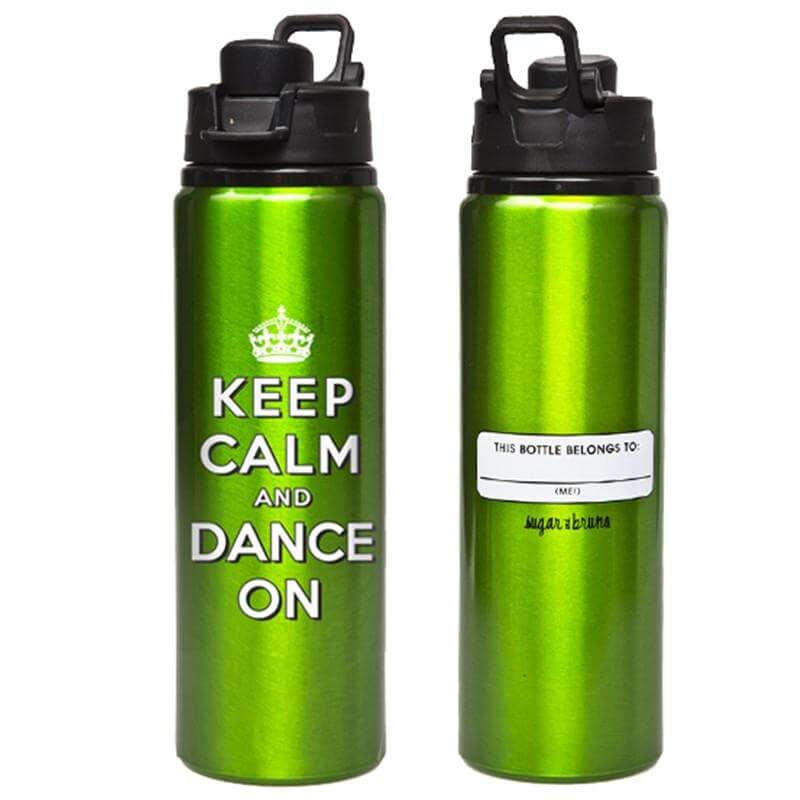 Sugar and Bruno Keltie Keep Calm Water Bottle - Click Image to Close
