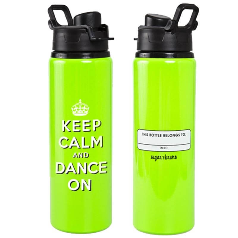 Sugar and Bruno Keltie Keep Calm Water Bottle - Click Image to Close