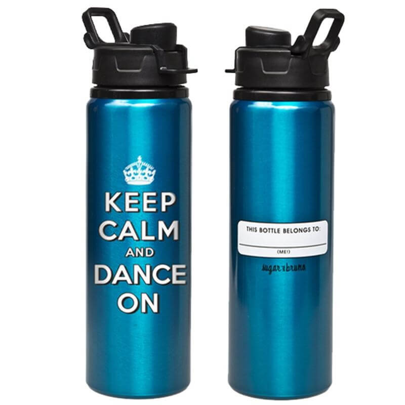 Sugar and Bruno Keltie Keep Calm Water Bottle - Click Image to Close