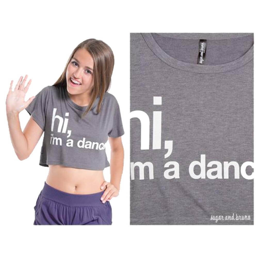 Sugar and Bruno Keltie, Hi I'm a Dancer Half Top - Click Image to Close