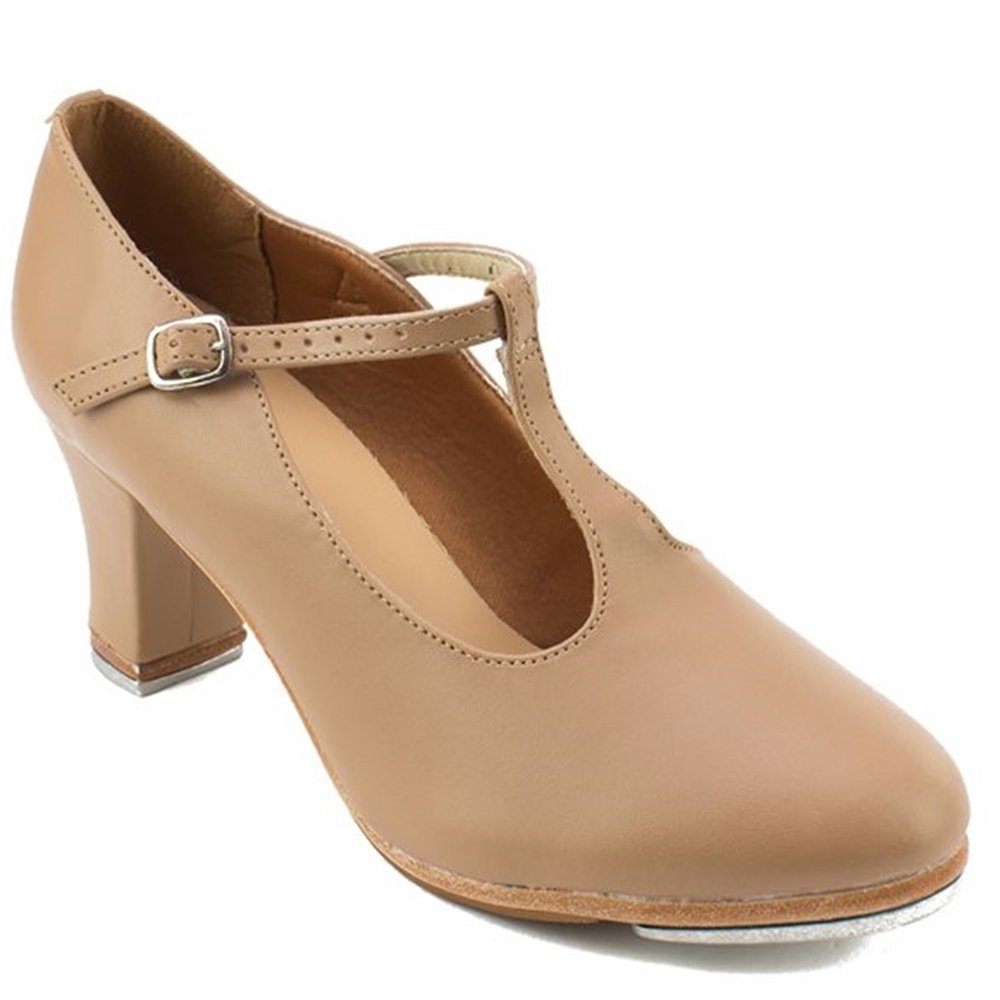 SoDanca TA-49 T-Strap 2" Heel Tap Shoes - Click Image to Close