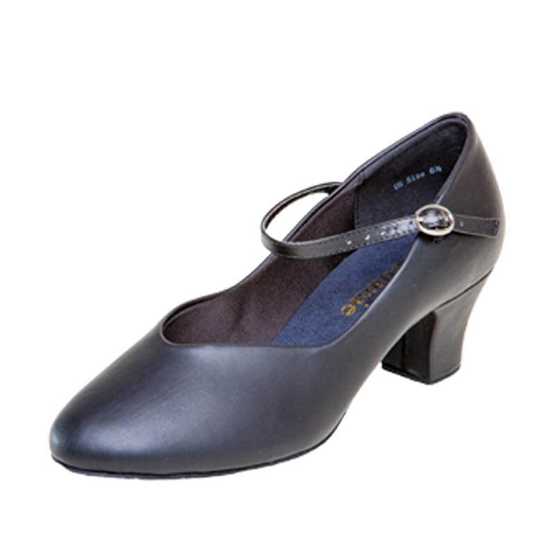 Stephanie Ladies 2" Heel Black Carrea Character Shoes