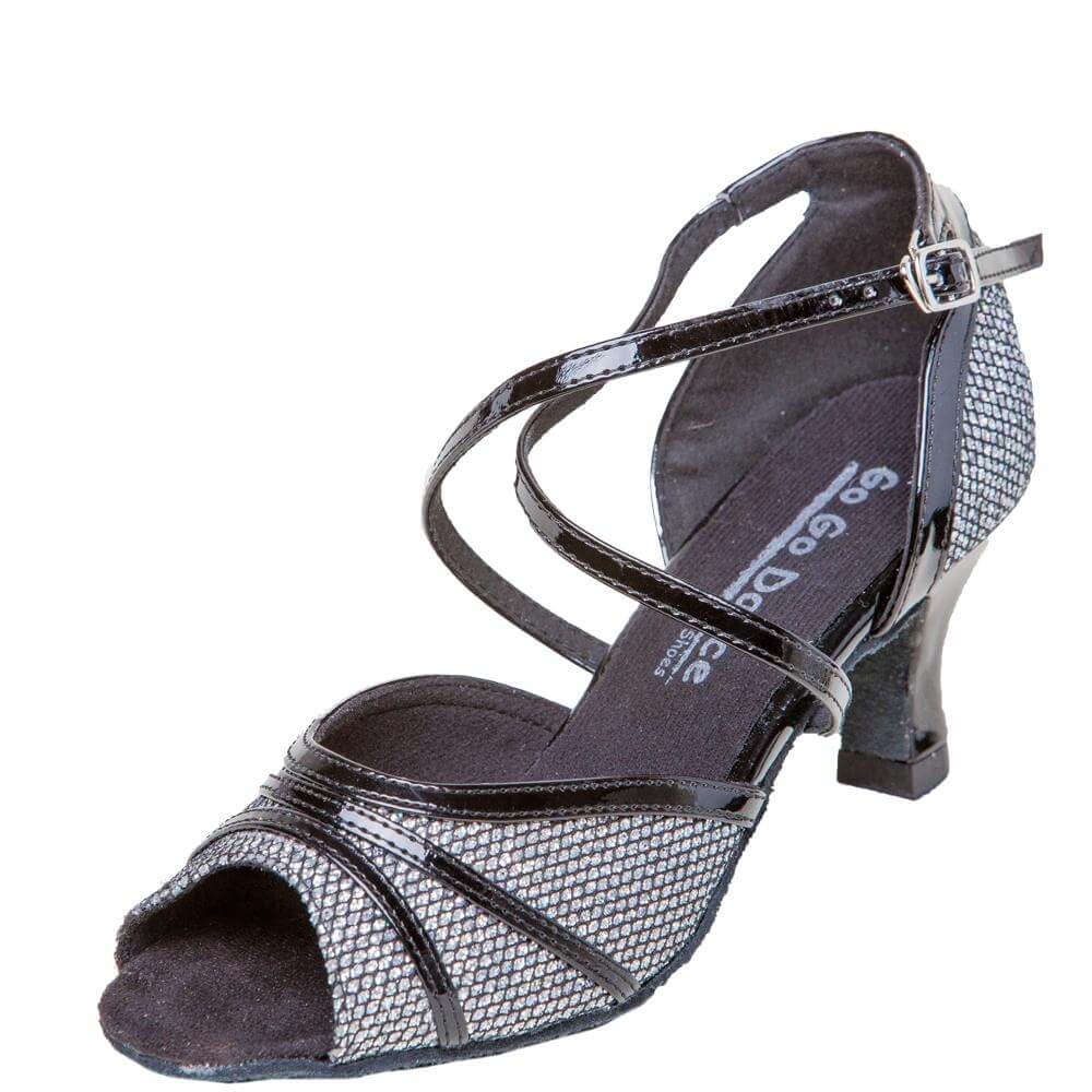 GOGO Ladies 2.5" Heel Leather Latin and Ballroom Shoes