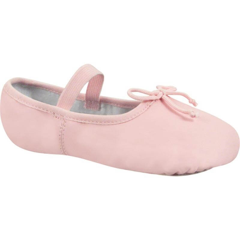 dance class® child leather-like full sole ballet shoe