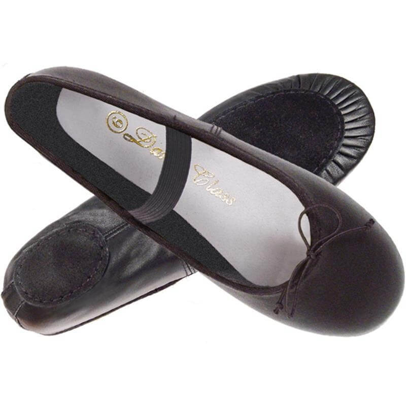 Dance Class® Adult Leather Split Sole Ballet Shoe - Click Image to Close