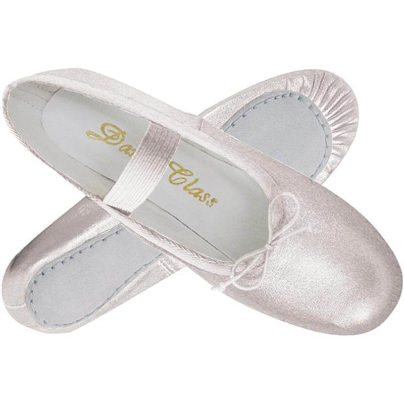 metallic ballet slippers