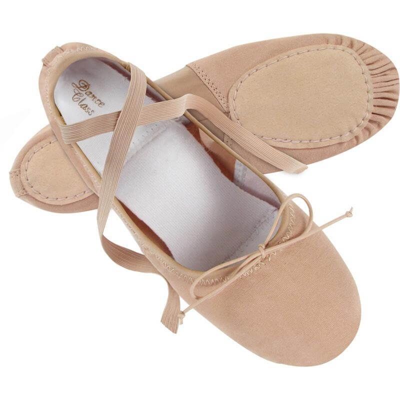 Dance Class® Adult Split-sole Canvas and Spandex Ballet Shoe - Click Image to Close