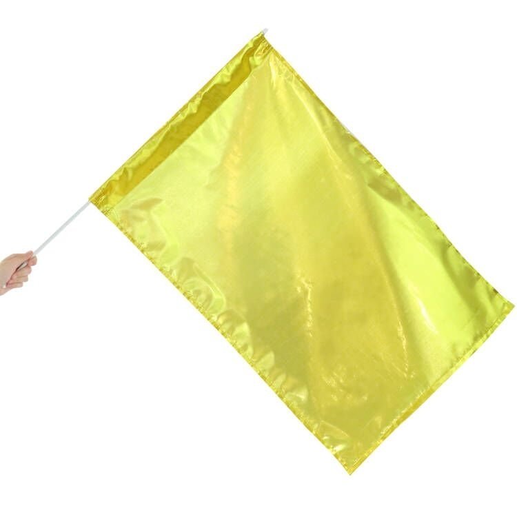 Metallic Flag with Rod - Click Image to Close