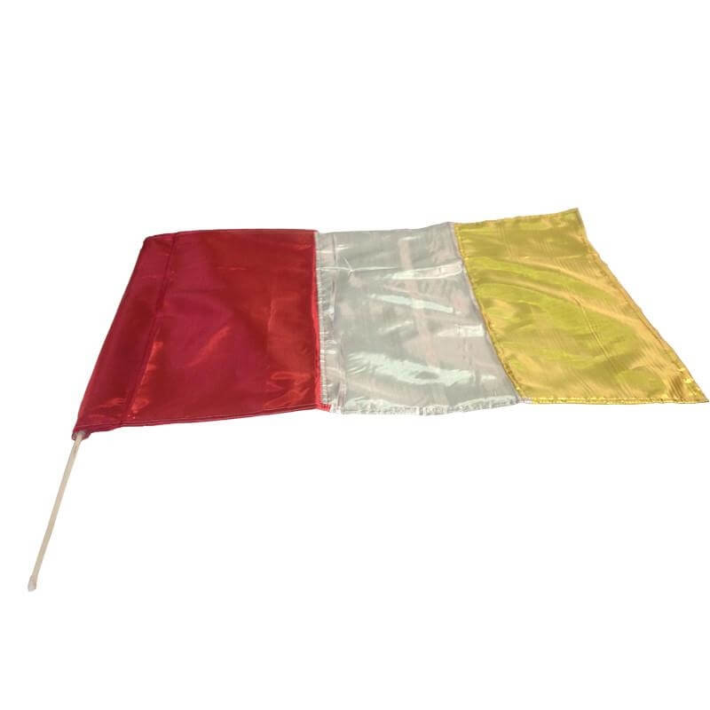 Metallic Flag with Rod - Click Image to Close
