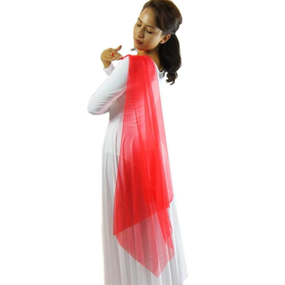 Finger Loop Chiffon Drape - Click Image to Close