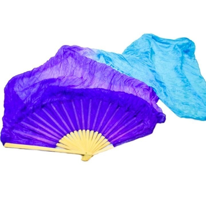 Danzcue Semi-transparent Silk Dancing Fan - Click Image to Close