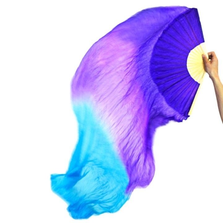 Danzcue Semi-transparent Silk Dancing Fan - Click Image to Close