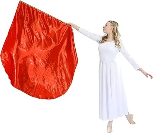 Danzcue Praise Dance Worship Flag with Rod - Click Image to Close
