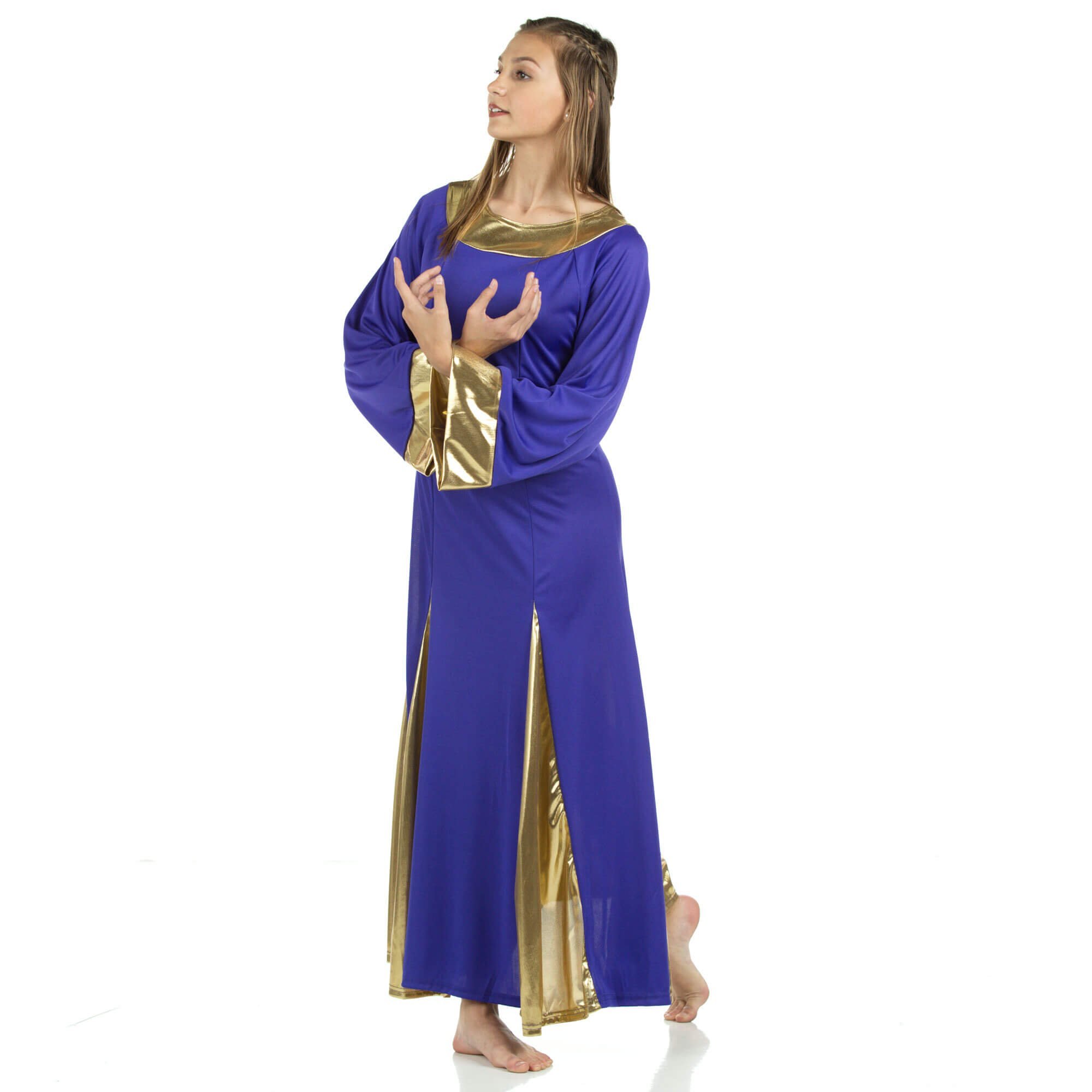 Danzcue Womens Praise Worship Dance Robe Dress