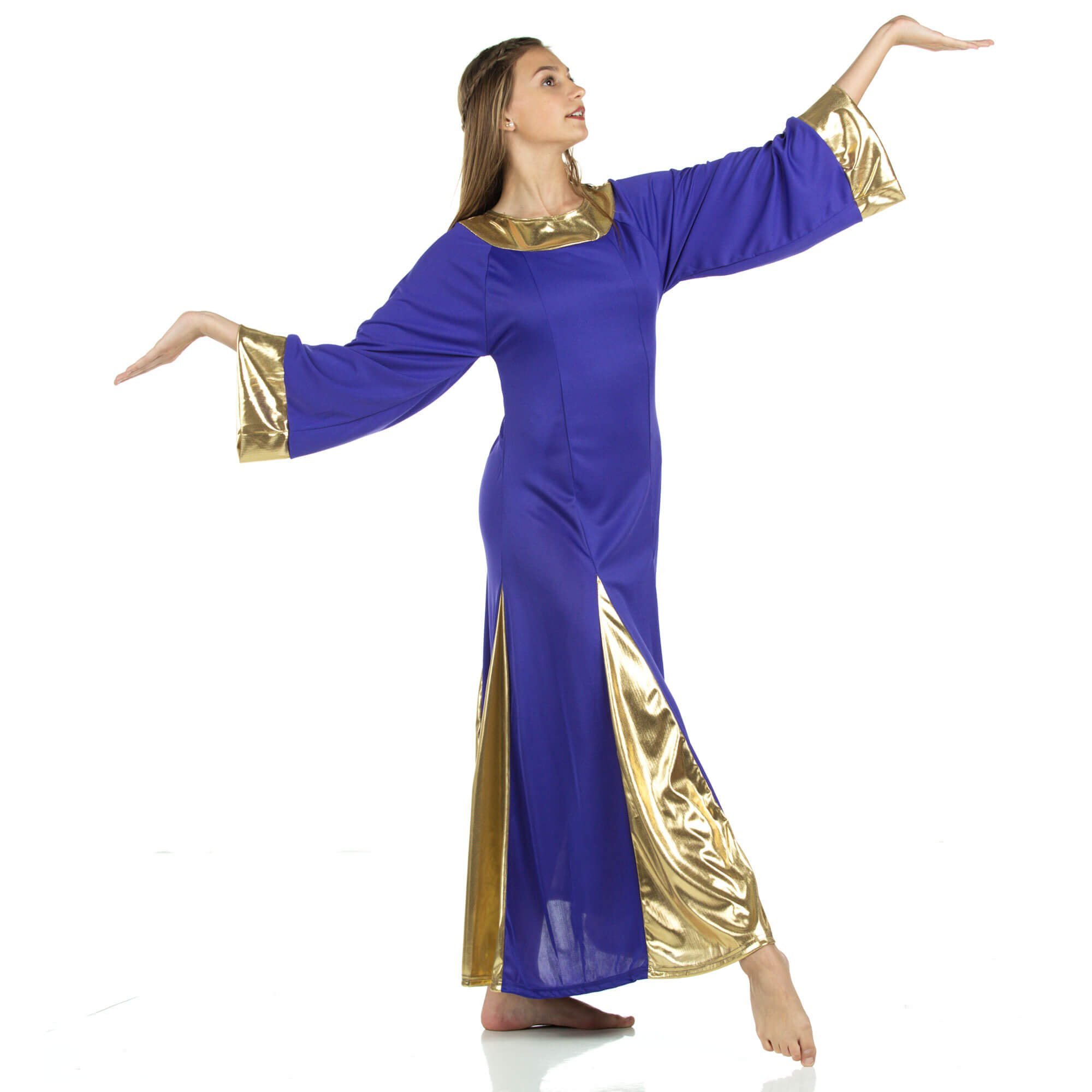 Danzcue Womens Praise Worship Dance Robe Dress