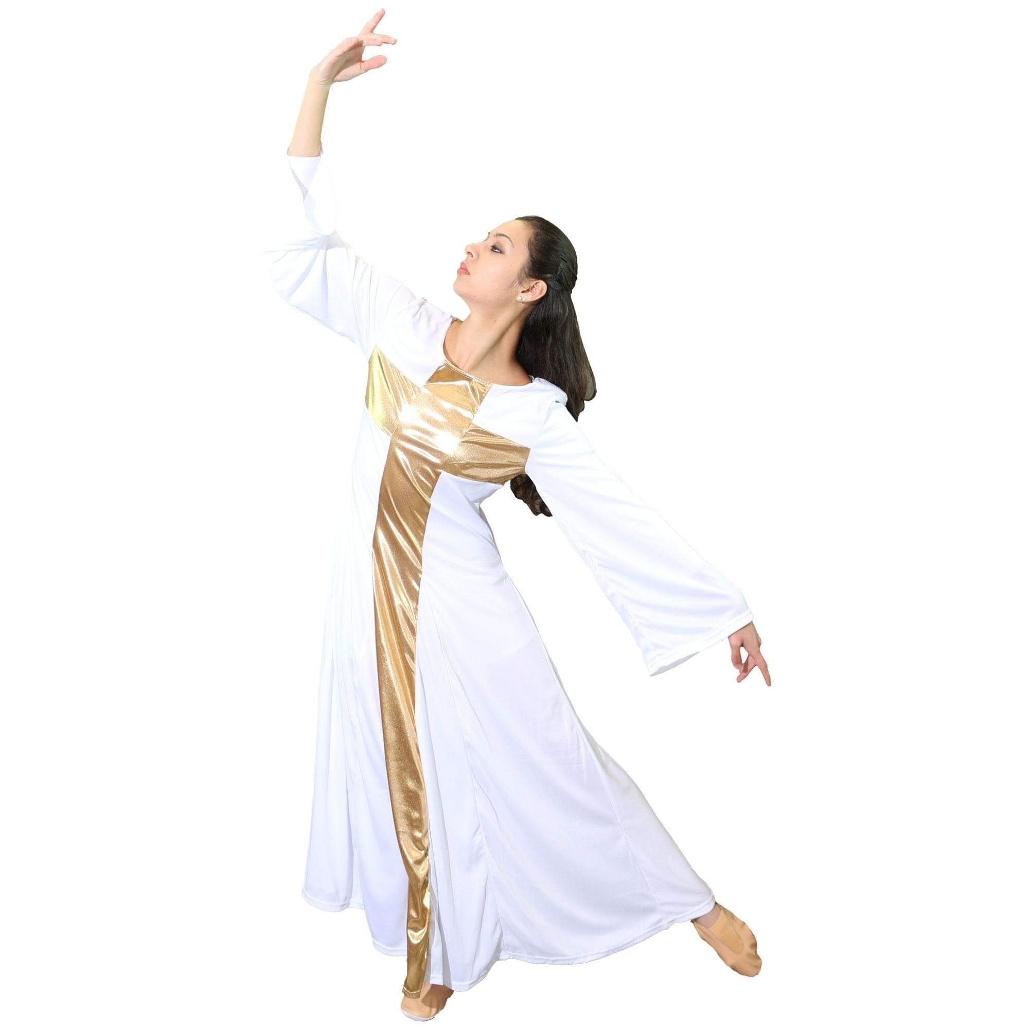 Danzcue Praise Dance Cross Long Dress - Click Image to Close