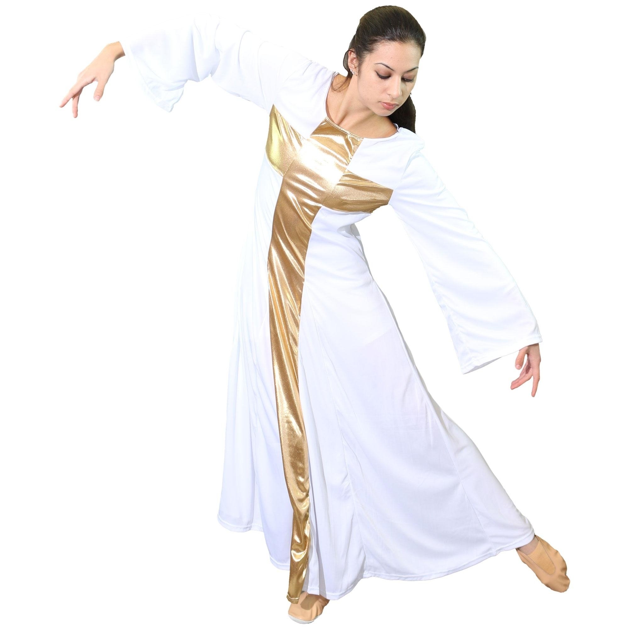 Danzcue Praise Dance Cross Long Dress - Click Image to Close