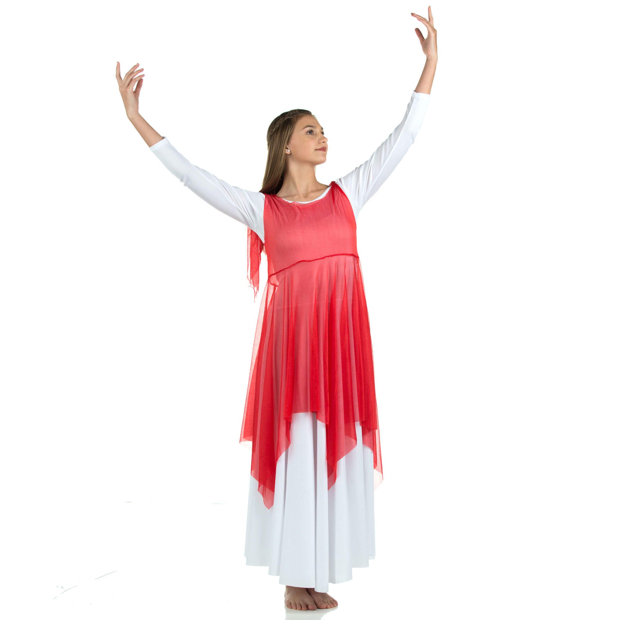 Danzcue Crepe Praise Dance Overdress (leotard not included) - Click Image to Close