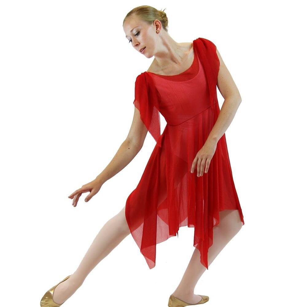 Danzcue Crepe Praise Dance Overdress (leotard not included) - Click Image to Close