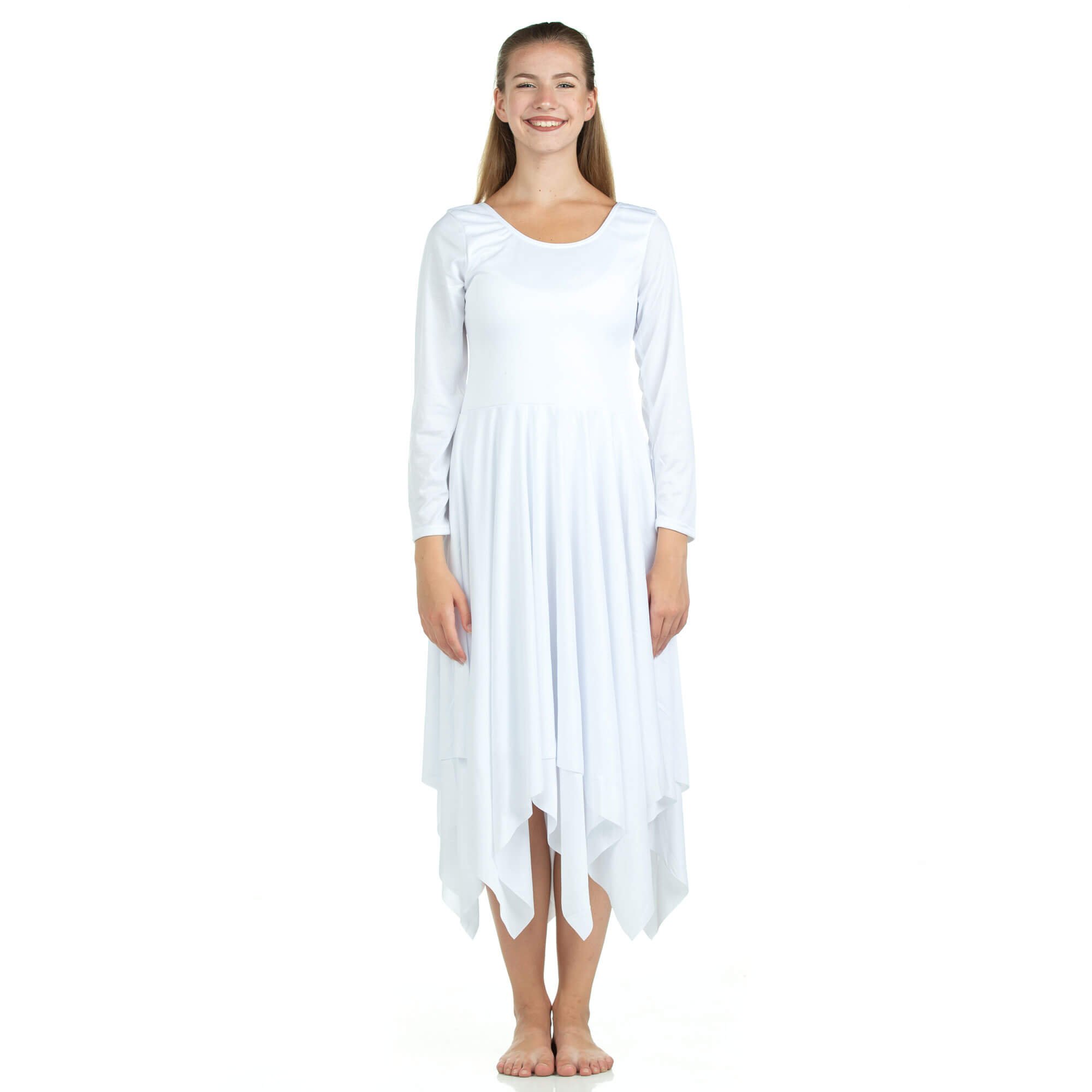 Danzcue Celebration of Spirit Long Sleeve Praise Dance Dress - Click Image to Close