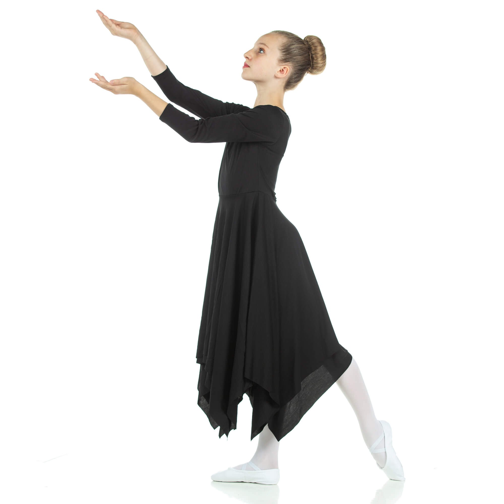 Danzcue Celebration of Spirit Long Sleeve Child Praise Dance Dress - Click Image to Close