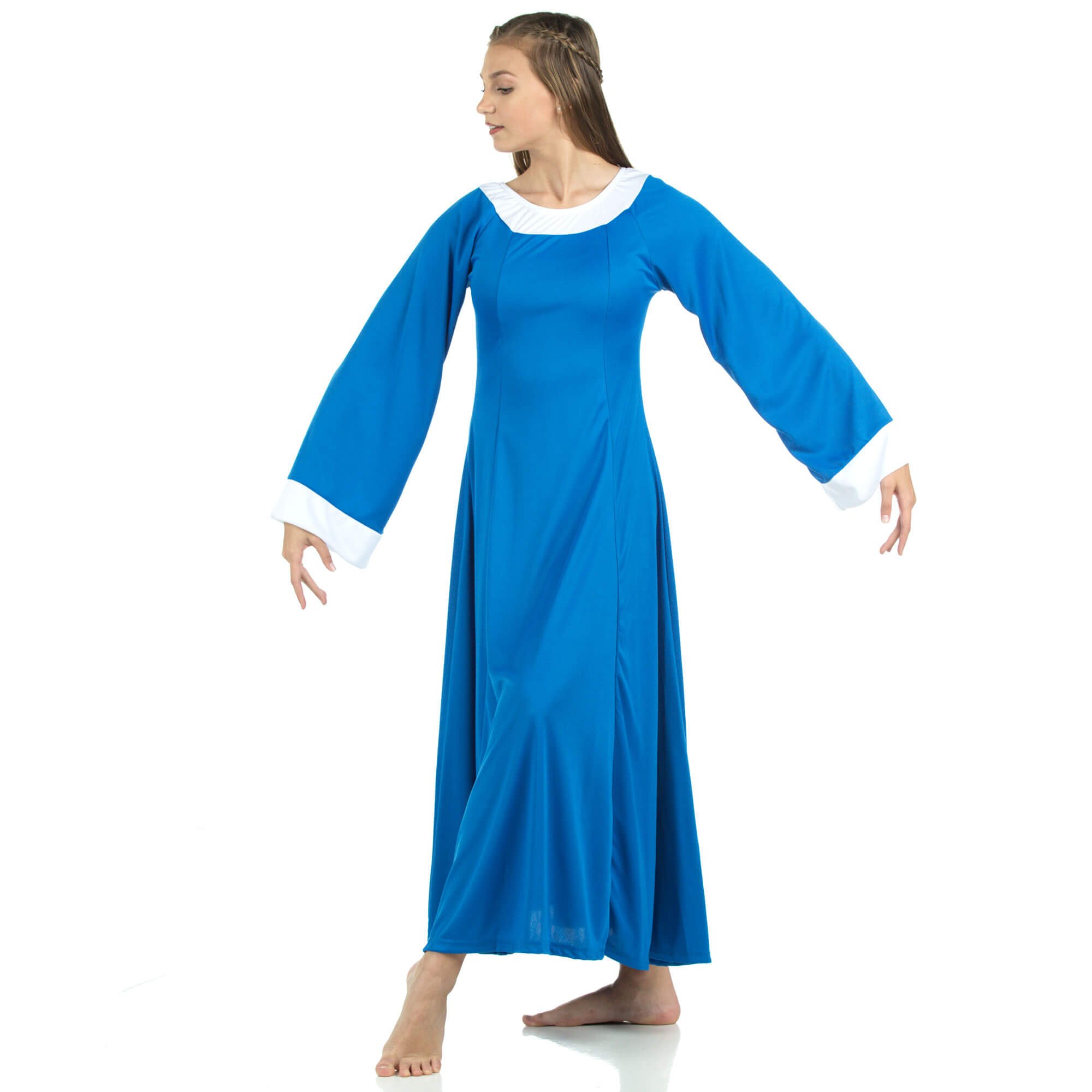 Danzcue Bell Sleeve Praise Dance Dress - Click Image to Close