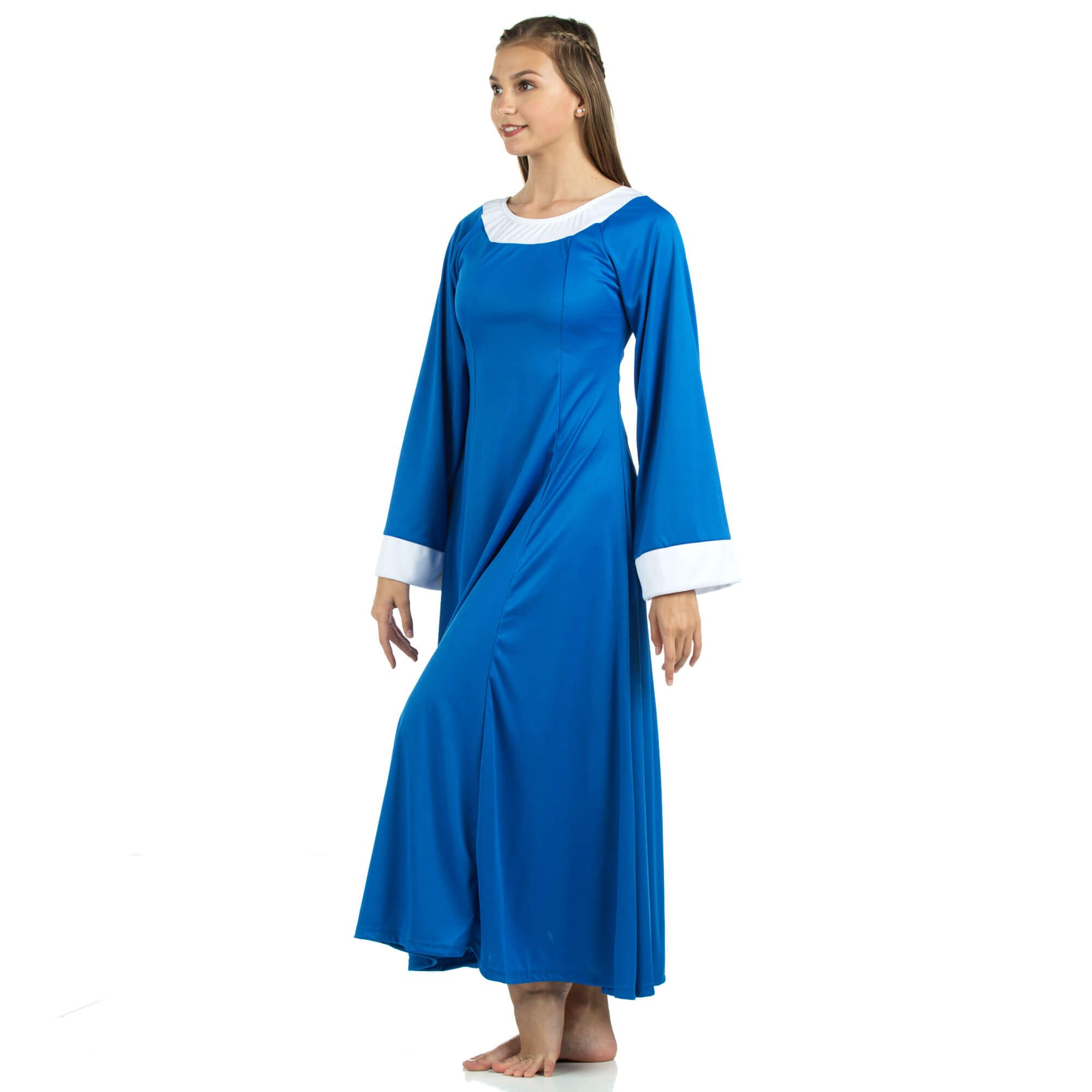 Danzcue Bell Sleeve Praise Dance Dress - Click Image to Close